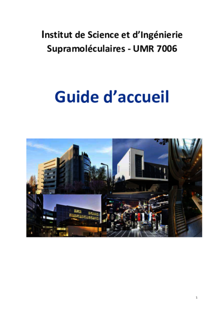 ISIS Guide d'accueil 2026